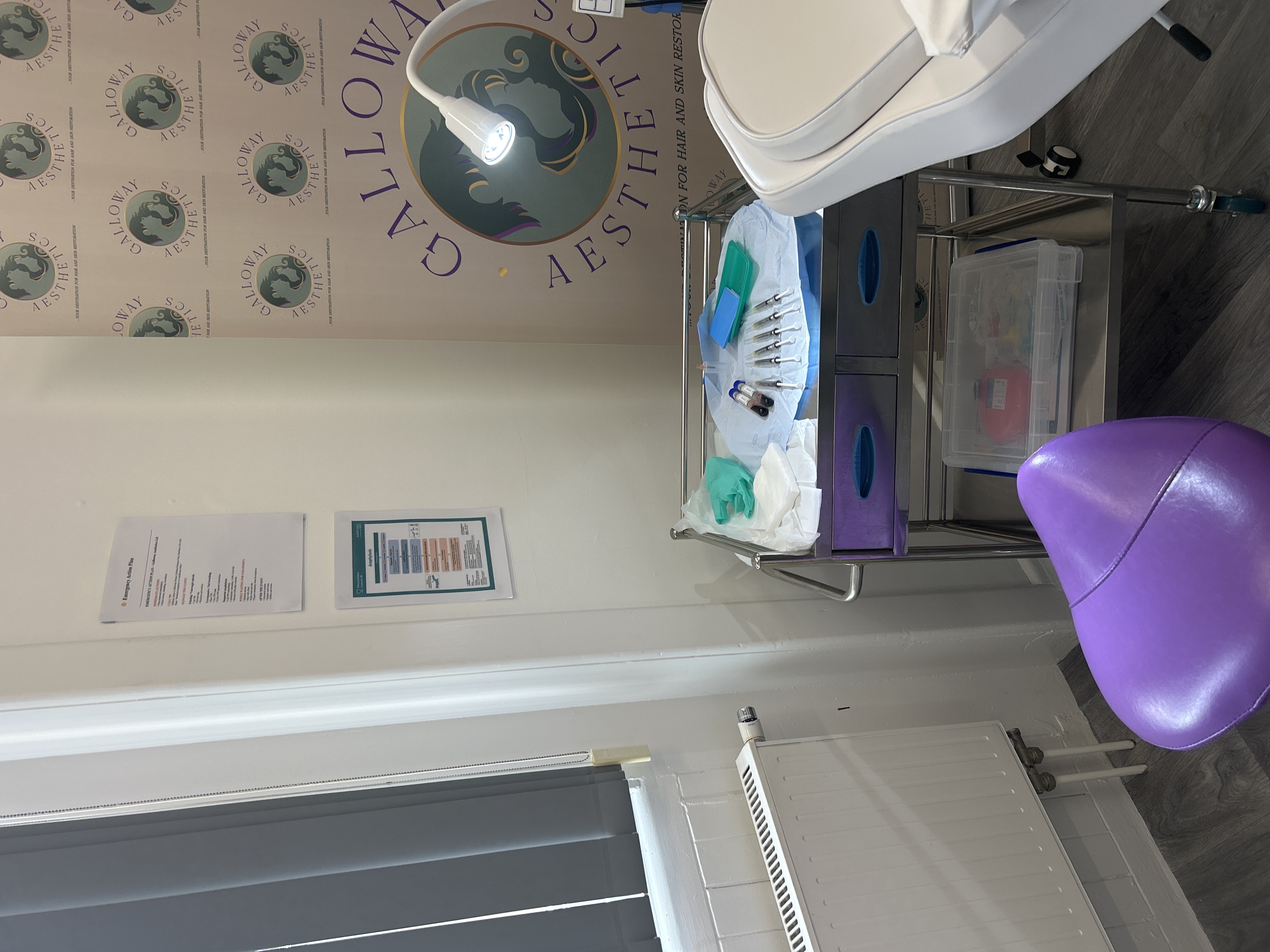 PRP treatment in progress
